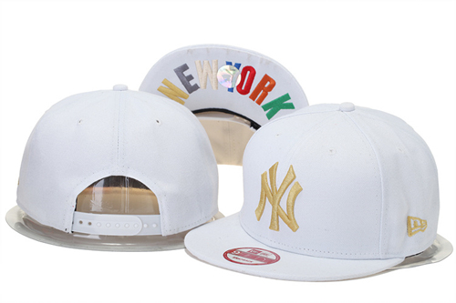 MLB New York Yankees NE Snapback Hat #197